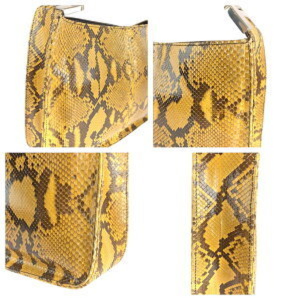 Prada Python Brown Yellow Shoulder Bag - image 5